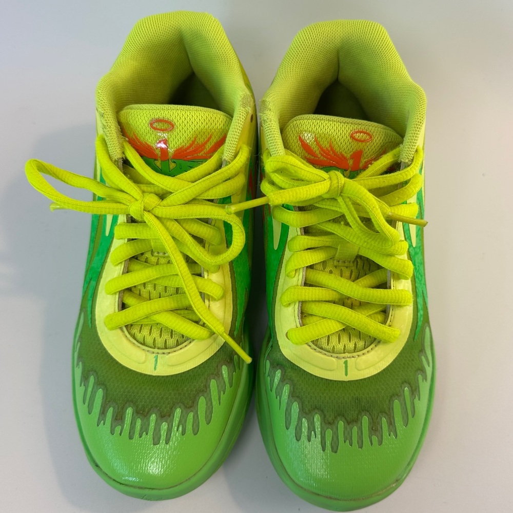 HTF Puma LaMelo Ball MB.02 Nickelodeon Slime Size 3 Kids Shoes 377610-01 - Picture 5 of 12
